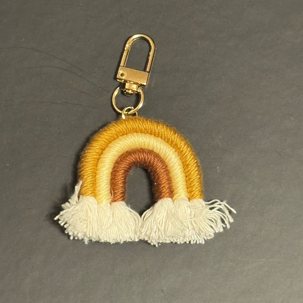 Rainbow Keychain with Tassels